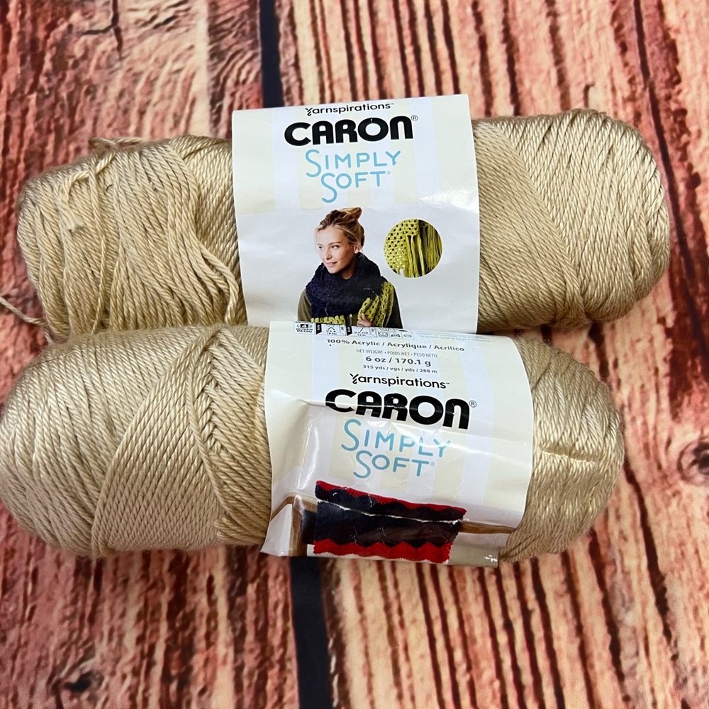 Simply Soft Caron Bone Color Yarn